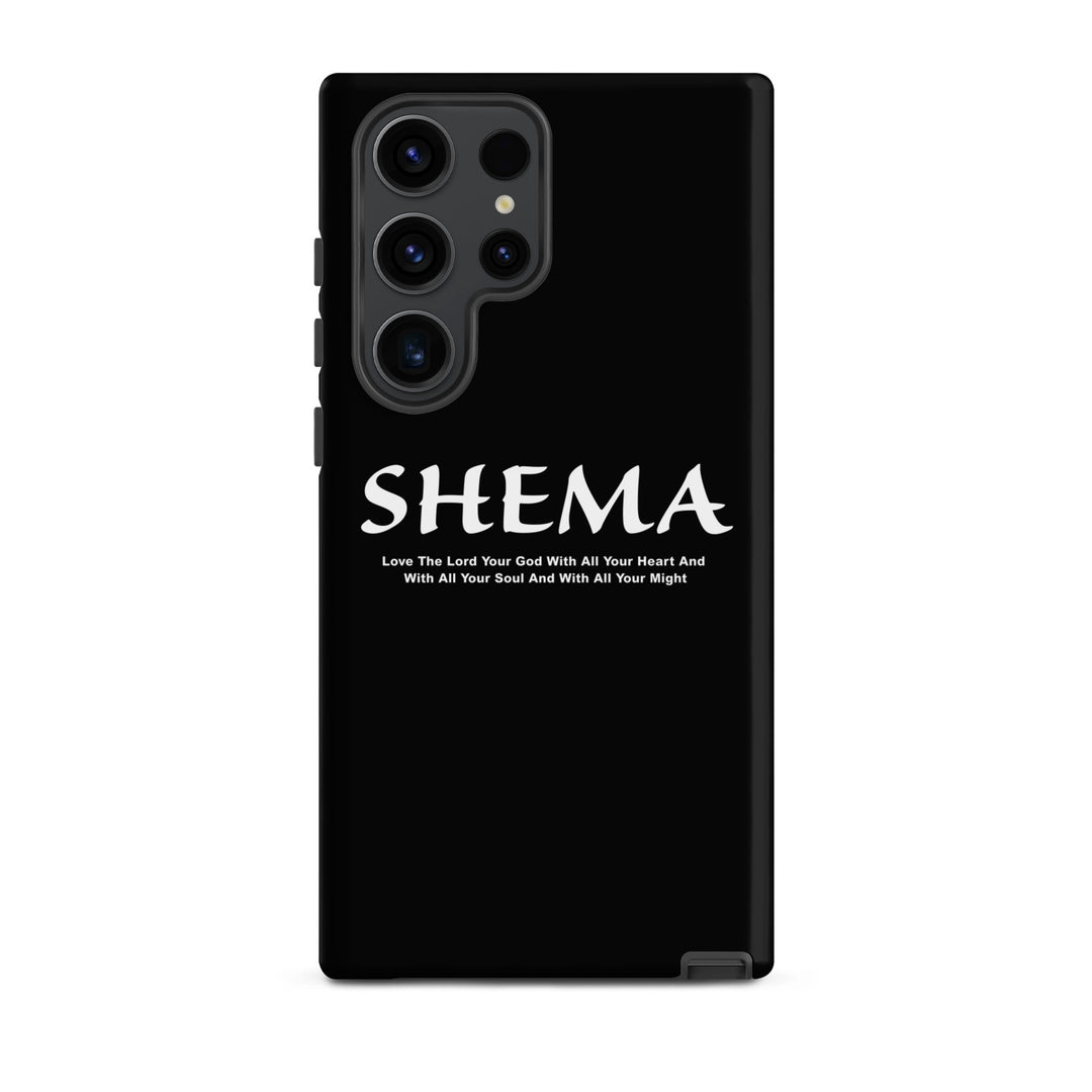 Christian Phone Case Shema Love The Lord Black for Samsung® Samsung® Phone Cases Matte Samsung Galaxy S23 Ultra 