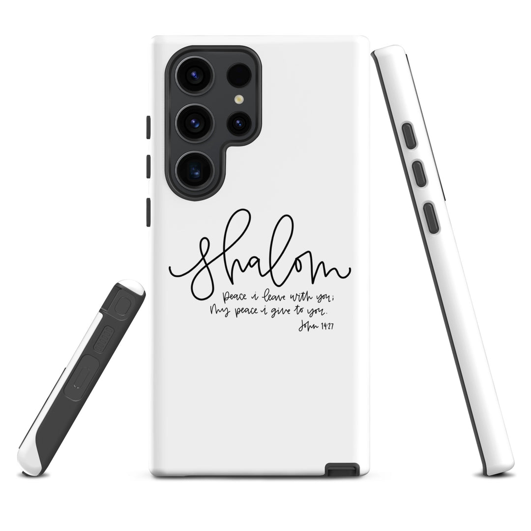 Christian Phone Case Shalom White for Samsung® Samsung® Phone Cases   