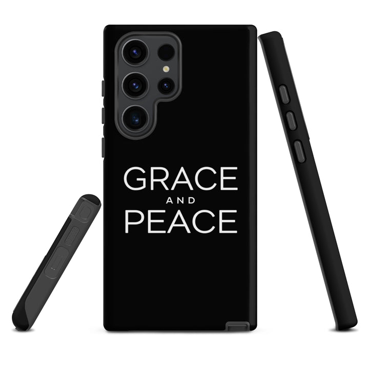 Christian Phone Case Grace and Peace Black for Samsung® Samsung® Phone Cases   