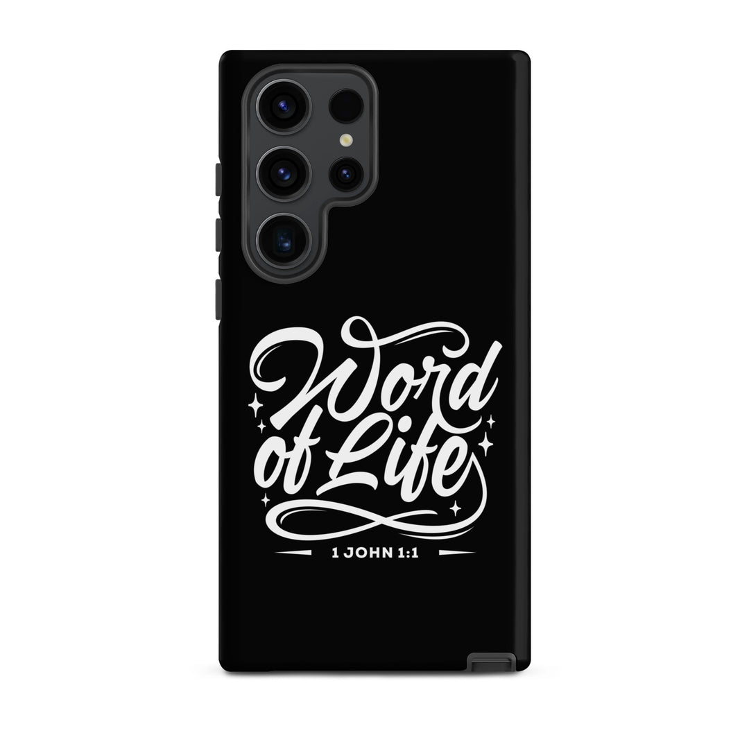 Christian Phone Case Word of Life Black for Samsung® Samsung® Phone Cases Matte Samsung Galaxy S23 Ultra 