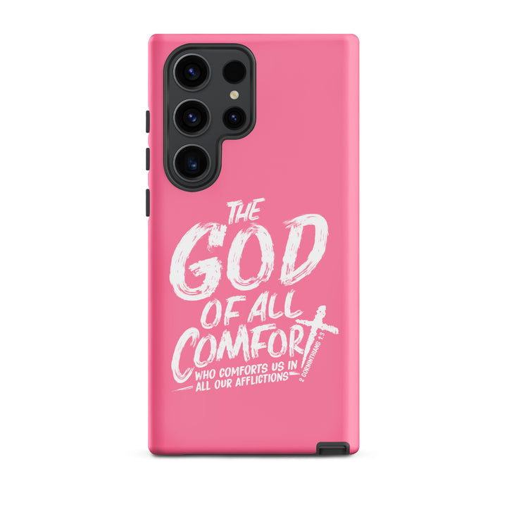 Christian Phone Case God of All Comfort Pink for Samsung® Samsung® Phone Cases Matte Samsung Galaxy S23 Ultra 