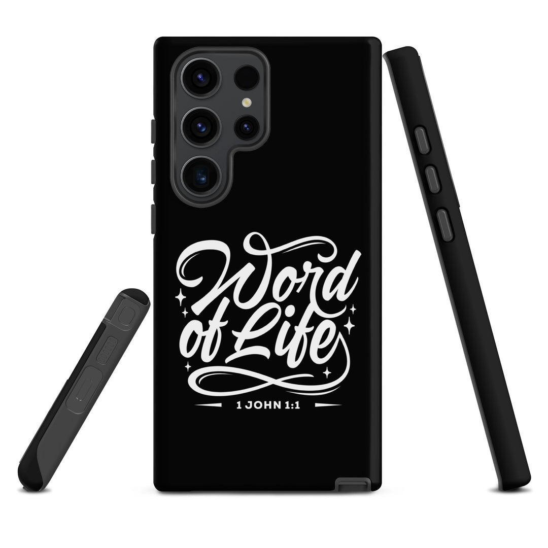 Christian Phone Case Word of Life Black for Samsung® Samsung® Phone Cases   