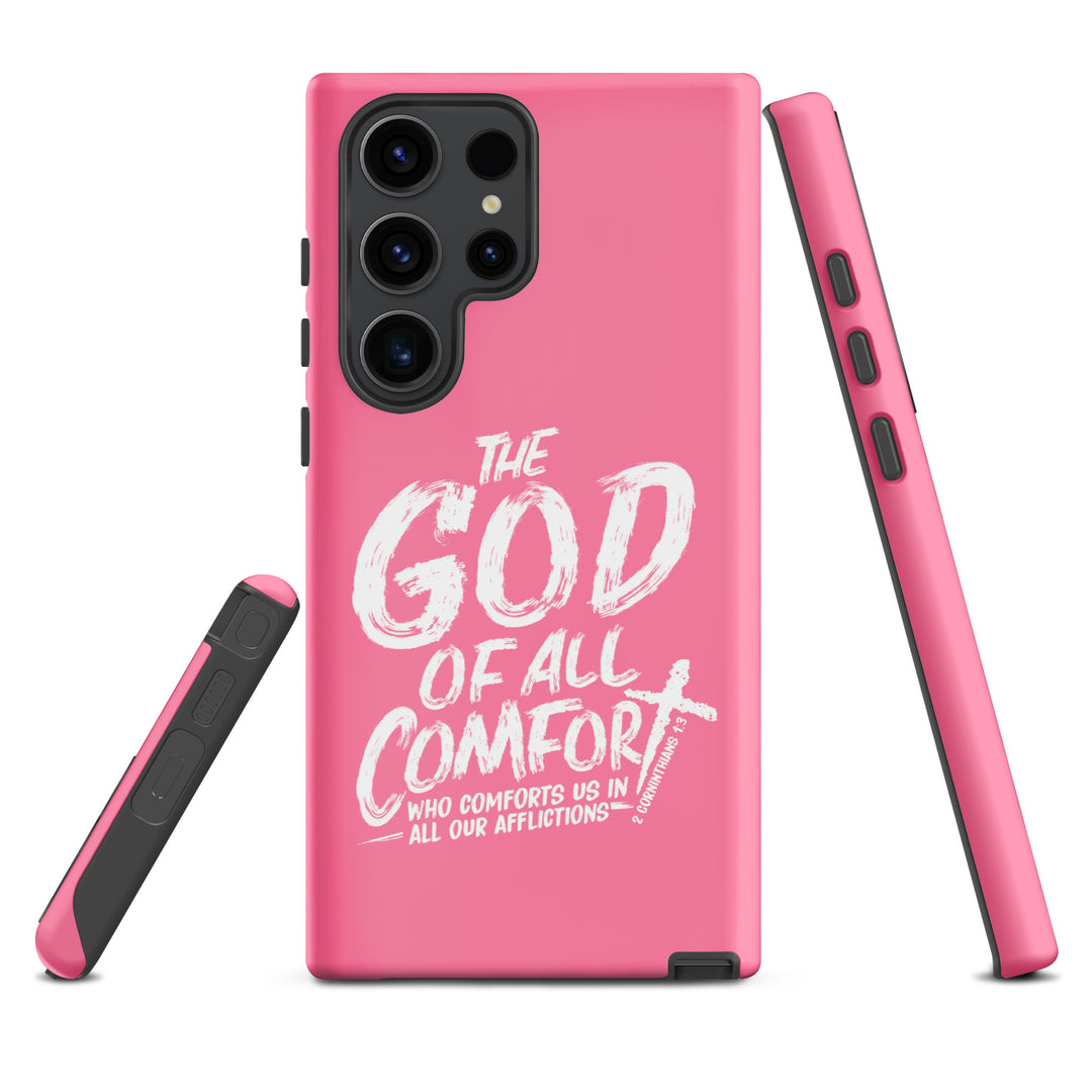 Christian Phone Case God of All Comfort Pink for Samsung® Samsung® Phone Cases   