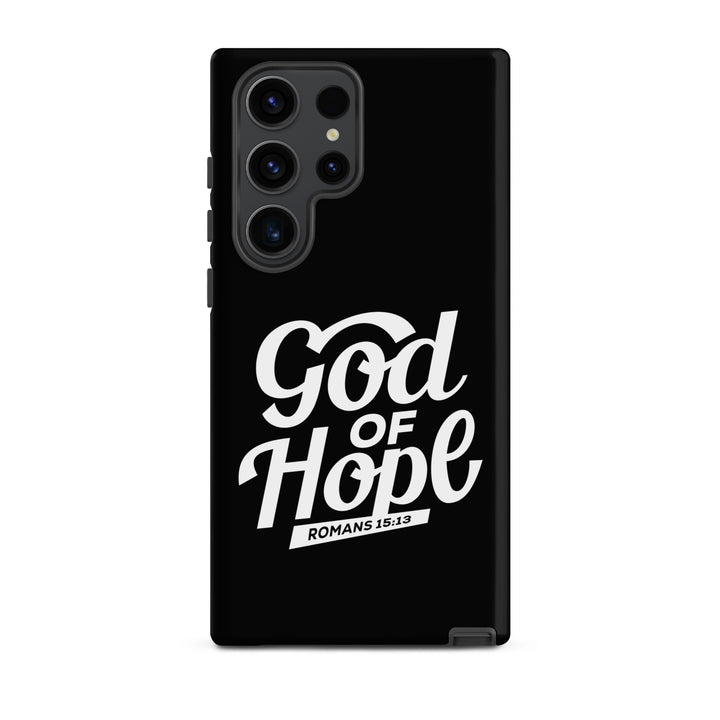 Christian Phone Case God of Hope Black for Samsung® Samsung® Phone Cases Matte Samsung Galaxy S23 Ultra 