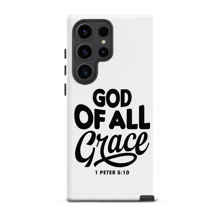 Christian Phone Case God of All Grace White for Samsung® Samsung® Phone Cases Matte Samsung Galaxy S23 Ultra 