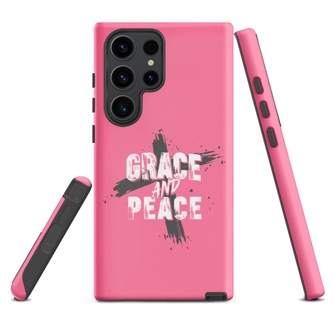 Christian Phone Case Grace and Peace Pink for Samsung® Samsung® Phone Cases   