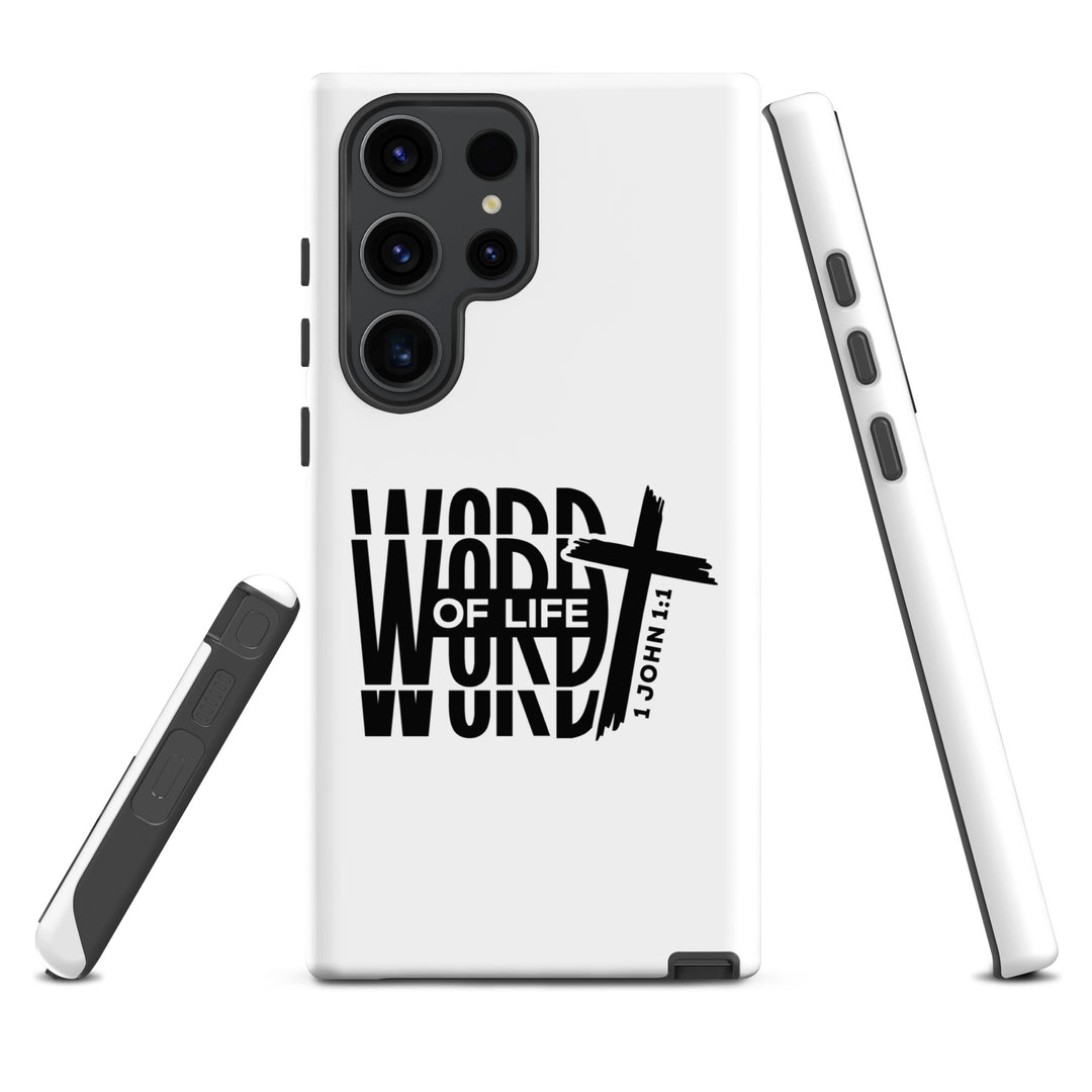 Christian Phone Case Word of Life Cross White for Samsung® Samsung® Phone Cases   