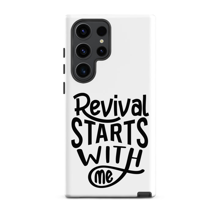 Christian Phone Case Revival Starts With Me White for Samsung® Samsung® Phone Cases Matte Samsung Galaxy S23 Ultra 