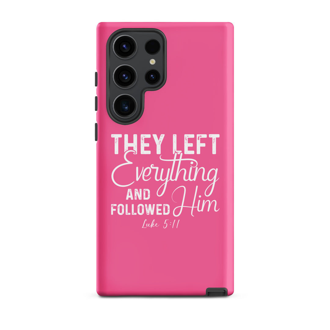 Christian Phone Case Left Everything Pink  for Samsung® Samsung® Phone Cases Matte Samsung Galaxy S23 Ultra 