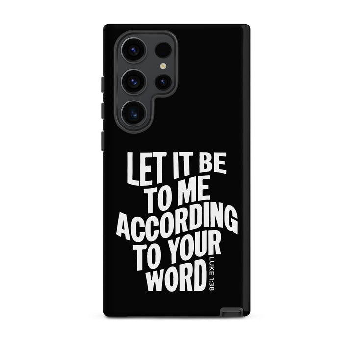 Christian Phone Case According To Your Word Black for Samsung® Samsung® Phone Cases Matte Samsung Galaxy S23 Ultra 