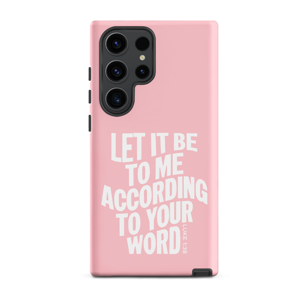 Christian Phone Case According To Your Word Pink for Samsung® Samsung® Phone Cases Matte Samsung Galaxy S23 Ultra 