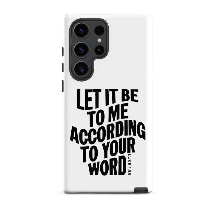 Christian Phone Case According To Your Word White for Samsung® Samsung® Phone Cases Matte Samsung Galaxy S23 Ultra 