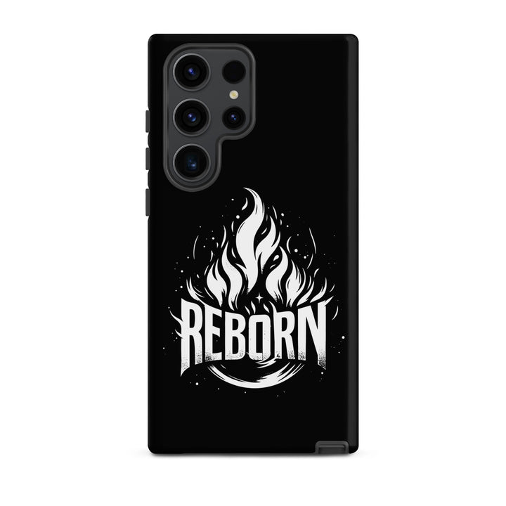 Christian Phone Case Reborn Black for Samsung® Samsung® Phone Cases Matte Samsung Galaxy S23 Ultra 