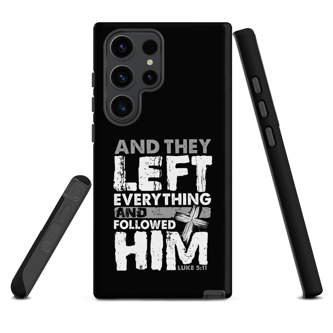 Christian Phone Case Left Everything Cross Black for Samsung® Samsung® Phone Cases   