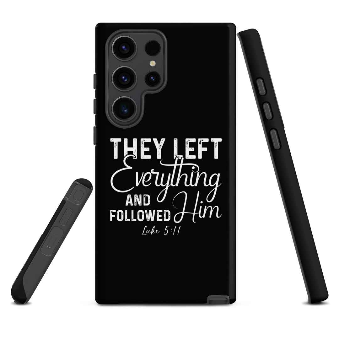 Christian Phone Case Left Everything Black for Samsung® Samsung® Phone Cases   