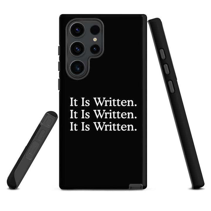 Christian Phone Case It Is Written Black for Samsung® Samsung® Phone Cases   