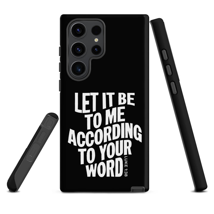 Christian Phone Case According To Your Word Black for Samsung® Samsung® Phone Cases   