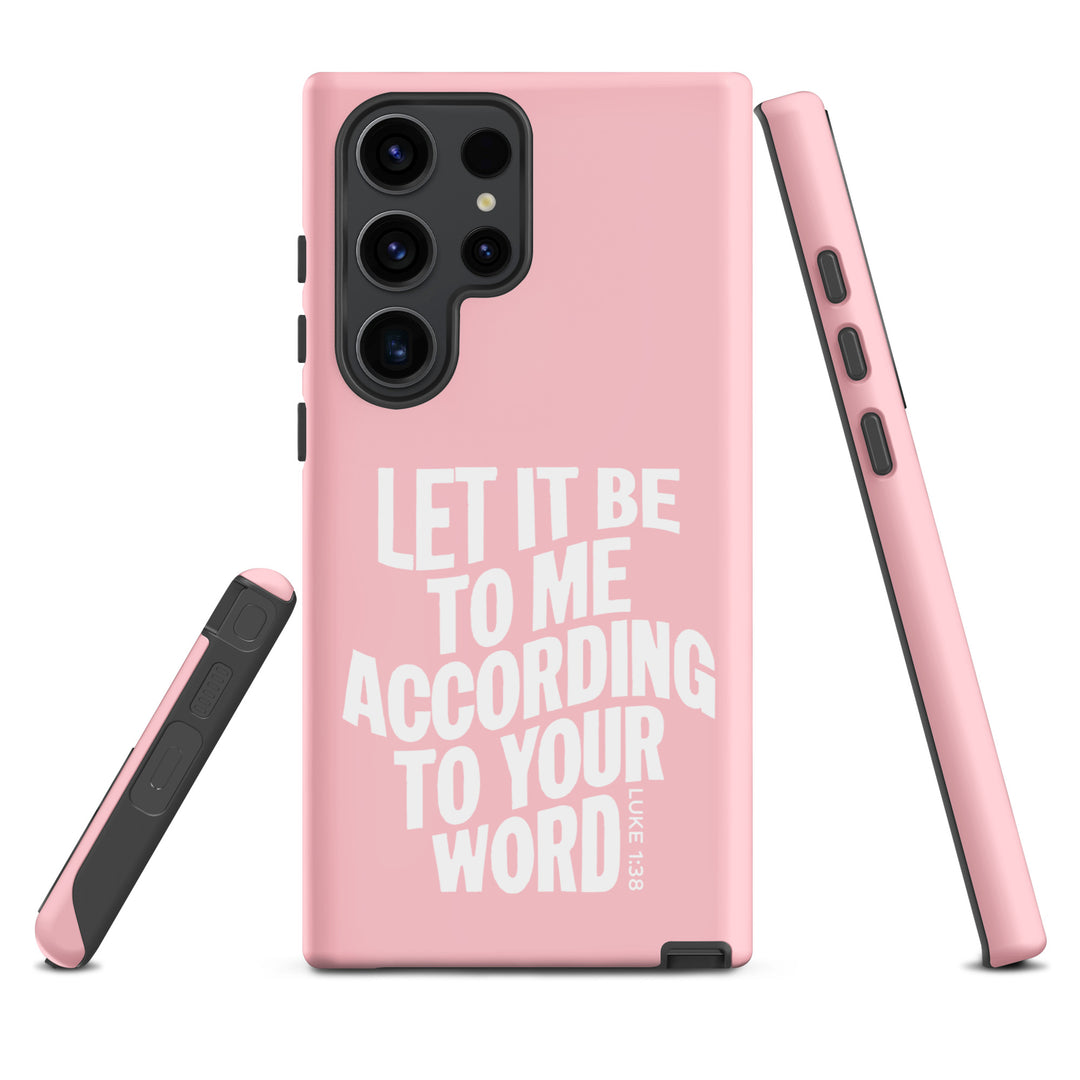 Christian Phone Case According To Your Word Pink for Samsung® Samsung® Phone Cases   