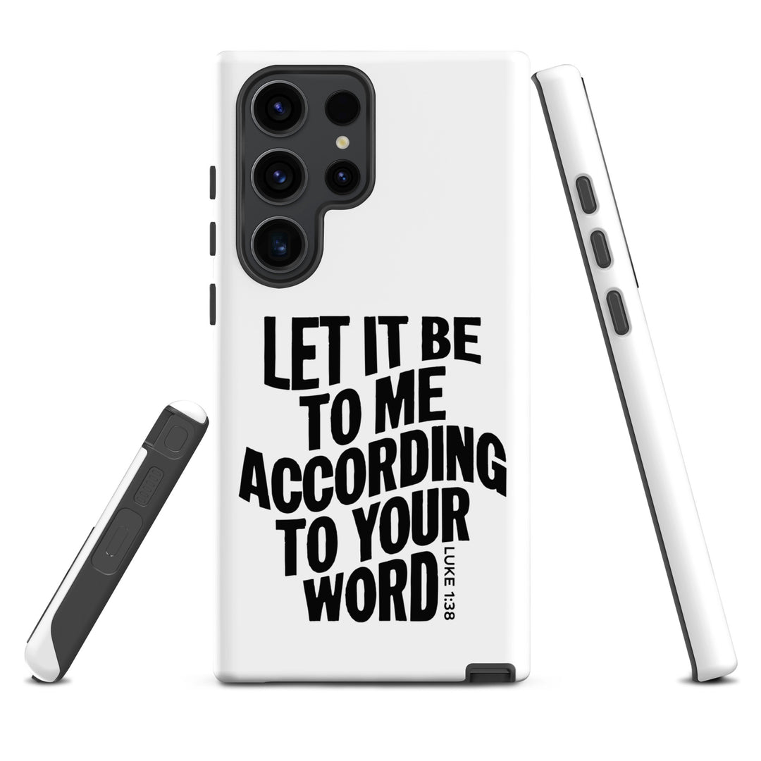 Christian Phone Case According To Your Word White for Samsung® Samsung® Phone Cases   