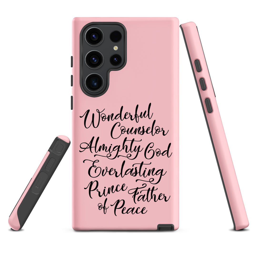 Christian Phone Case Wonderful Counselor Pink for Samsung® Samsung® Phone Cases   