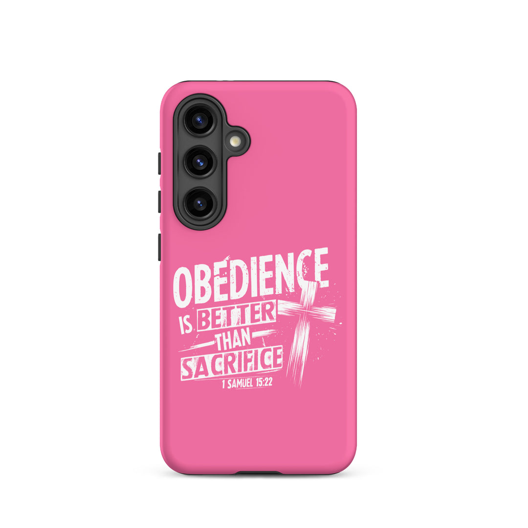 Christian Phone Case Obedience Is Better for Samsung® Samsung® Phone Cases Matte Samsung Galaxy S24 