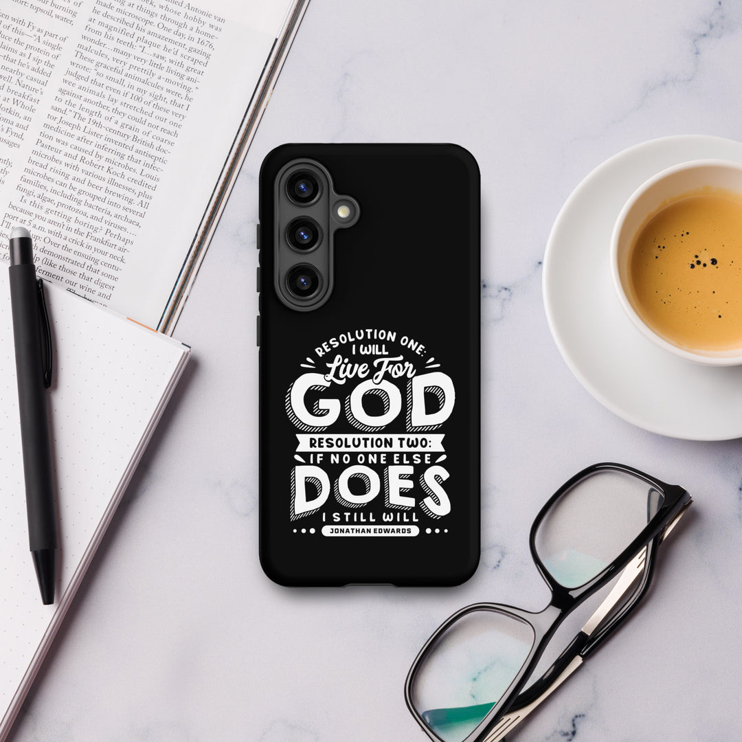 Christian Phone Case Live For God Black for Samsung® Samsung® Phone Cases   