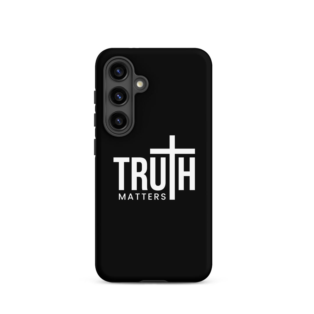 Christian Phone Case Truth Matters Black for Samsung® Samsung® Phone Cases Matte Samsung Galaxy S24 