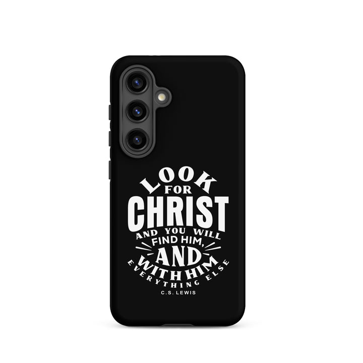 Christian Phone Case Look For Christ Black for Samsung® Samsung® Phone Cases Matte Samsung Galaxy S24 