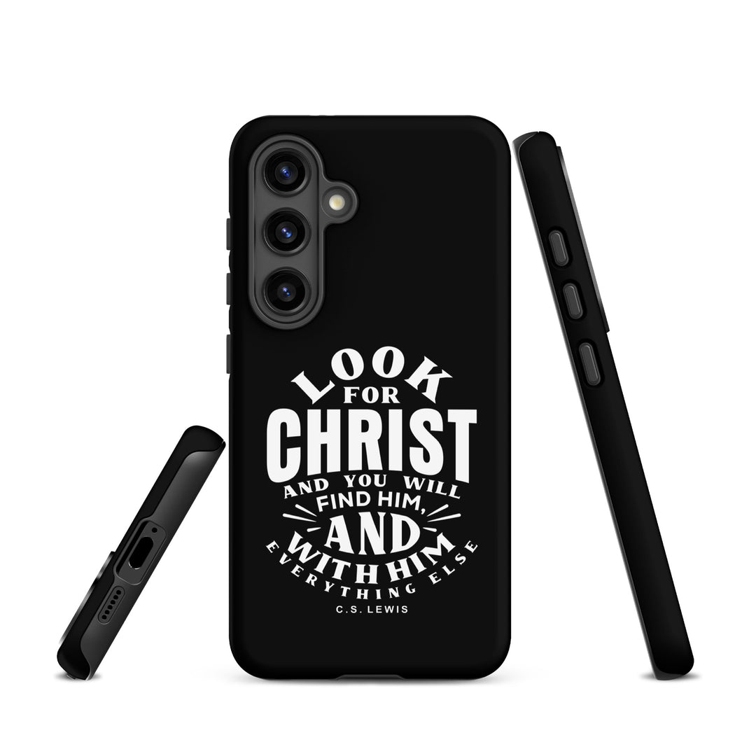 Christian Phone Case Look For Christ Black for Samsung® Samsung® Phone Cases   