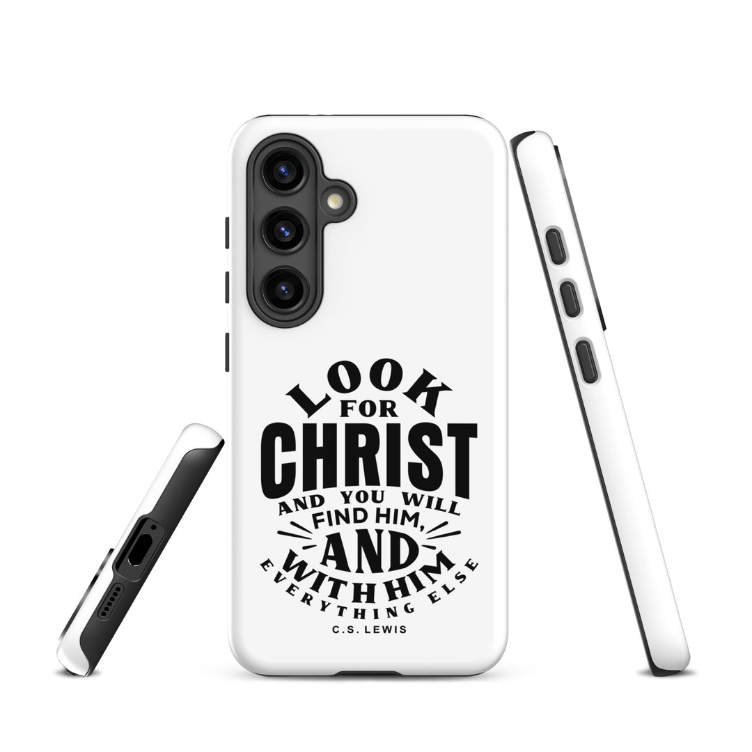 Christian Phone Case Look For Christ White for Samsung® Samsung® Phone Cases   