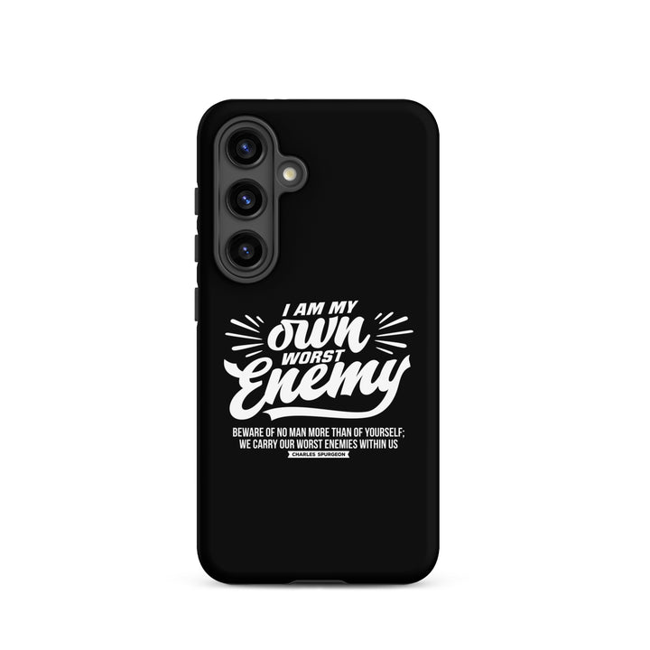 Christian Phone Case Worst Enemy Black for Samsung® Samsung® Phone Cases Matte Samsung Galaxy S24 