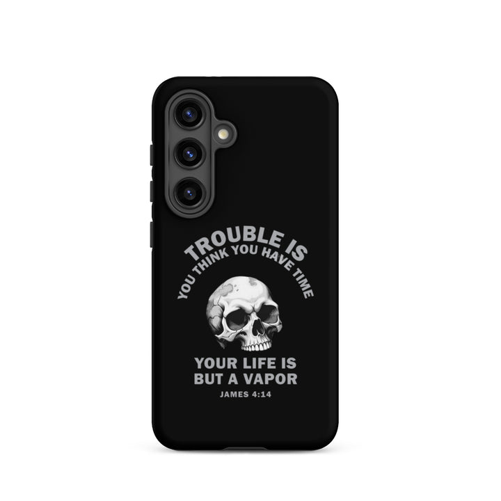 Christian Phone Case Life Is Vapor Black for Samsung® Samsung® Phone Cases Matte Samsung Galaxy S24 