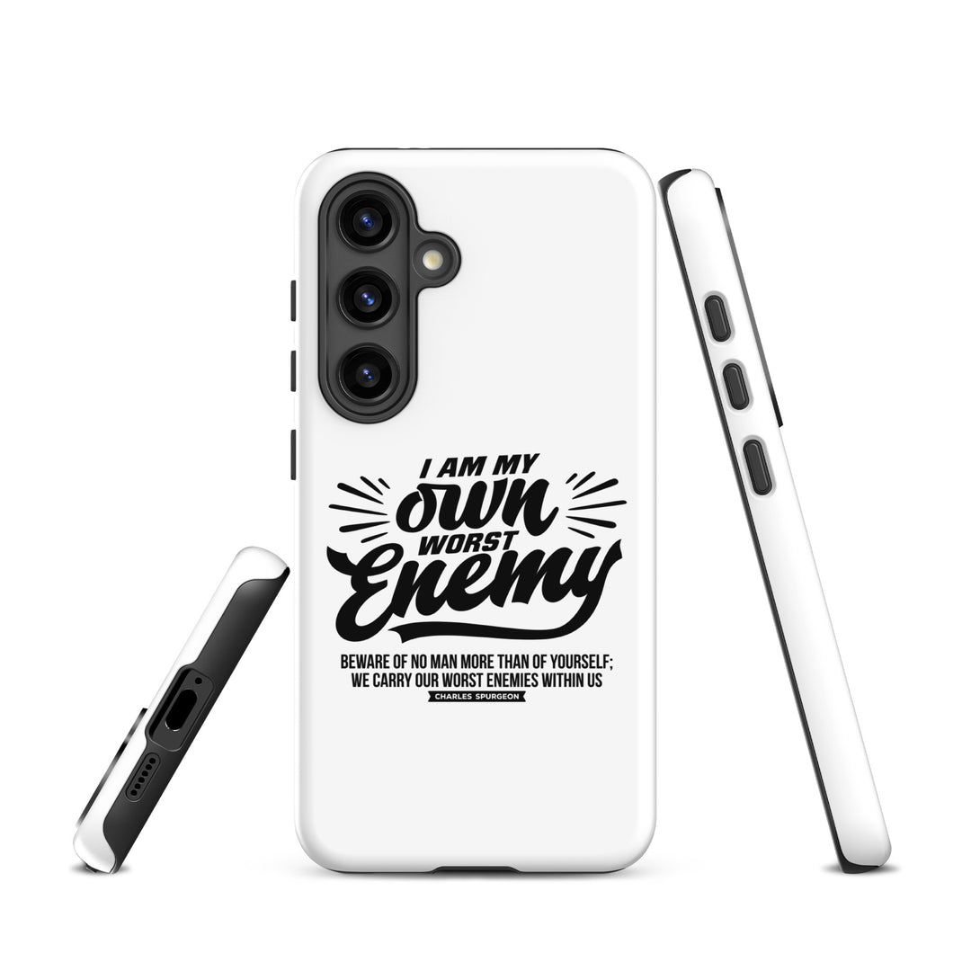 Christian Phone Case Worst Enemy White for Samsung® Samsung® Phone Cases   