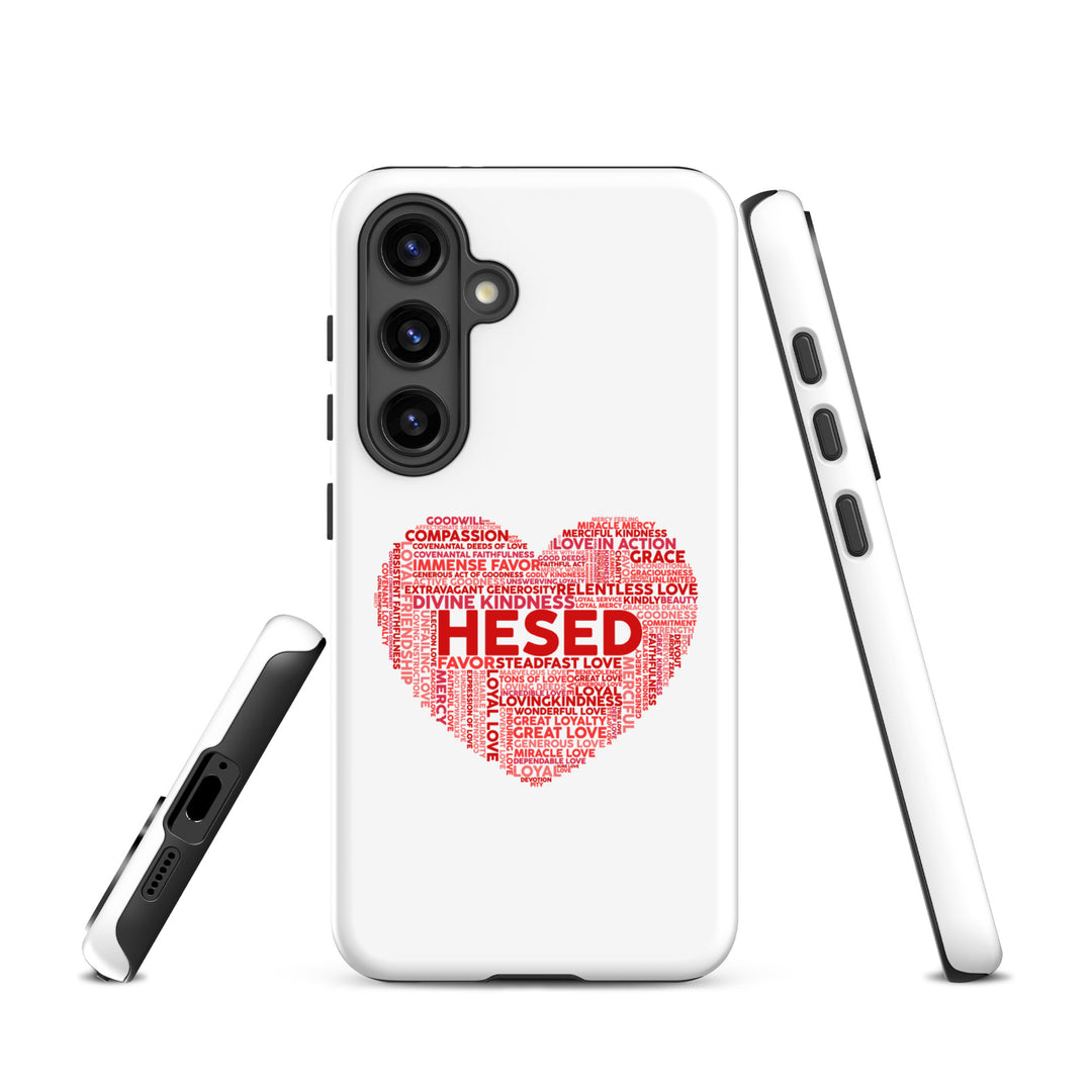 Christian Phone Case Hesed Heart White for Samsung® Samsung® Phone Cases   