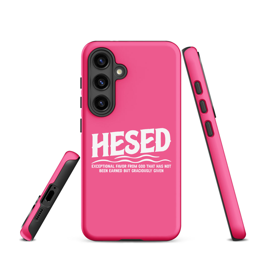 Christian Phone Case Hesed Exceptional Favor Pink for Samsung® Samsung® Phone Cases   