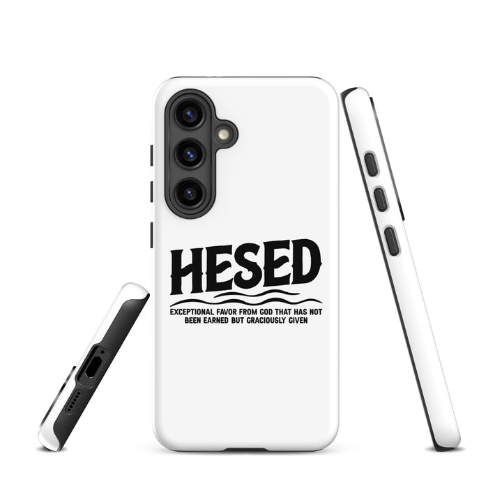 Christian Phone Case Hesed Exceptional Favor White for Samsung® Samsung® Phone Cases   