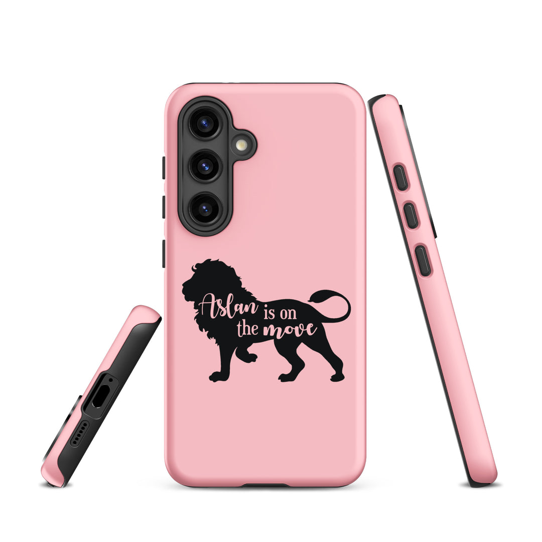 Christian Phone Case Aslan Is On The Move Pink for Samsung® Samsung® Phone Cases   