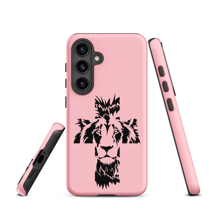 Christian Phone Case Aslan Cross Pink for Samsung® Samsung® Phone Cases   