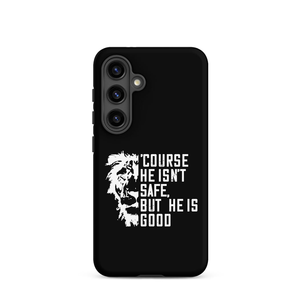 Christian Phone Case Christian Phone 'Course He Isn't Safe Black for Samsung® Samsung® Phone Cases Matte Samsung Galaxy S24 