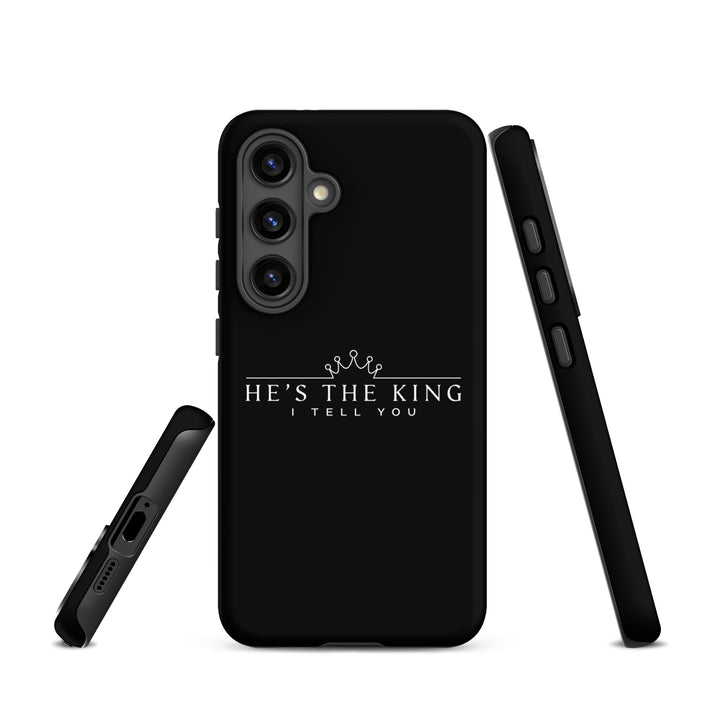 Christian Phone Case He's The King Black for Samsung® Samsung® Phone Cases   