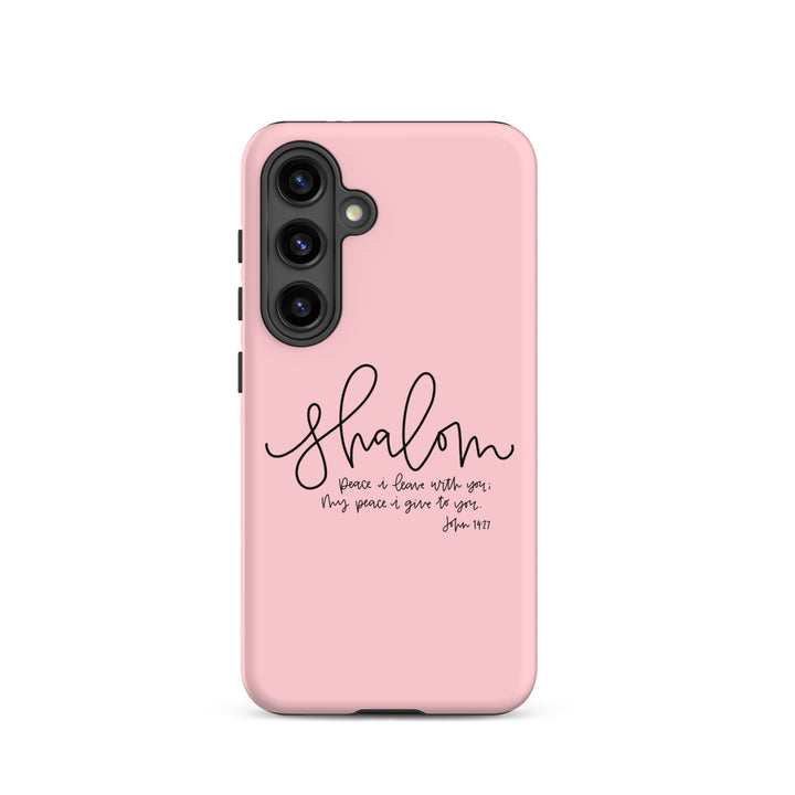 Christian Phone Case Shalom Pink for Samsung® Samsung® Phone Cases Matte Samsung Galaxy S24 