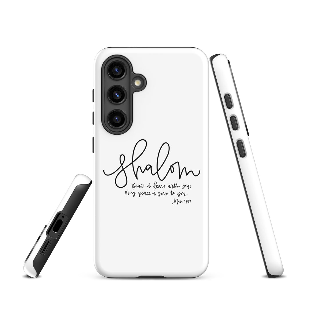 Christian Phone Case Shalom White for Samsung® Samsung® Phone Cases   