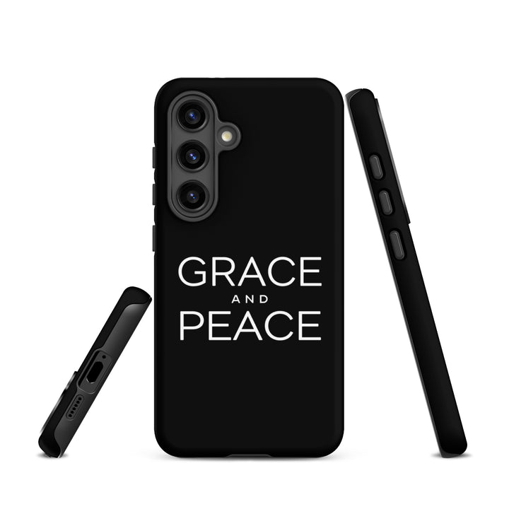 Christian Phone Case Grace and Peace Black for Samsung® Samsung® Phone Cases   