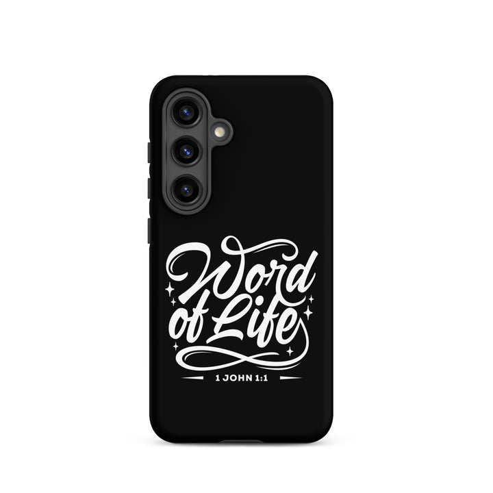 Christian Phone Case Word of Life Black for Samsung® Samsung® Phone Cases Matte Samsung Galaxy S24 