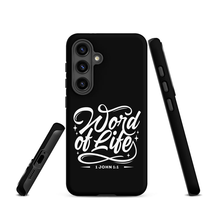 Christian Phone Case Word of Life Black for Samsung® Samsung® Phone Cases   