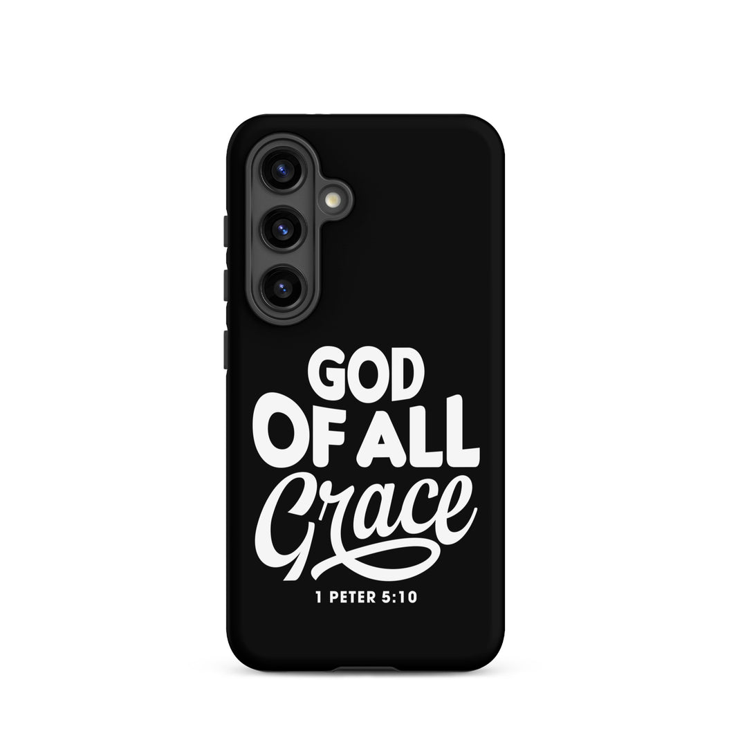 Christian Phone Case God of All Grace Black for Samsung® Samsung® Phone Cases Matte Samsung Galaxy S24 