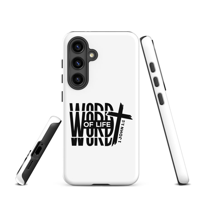 Christian Phone Case Word of Life Cross White for Samsung® Samsung® Phone Cases   