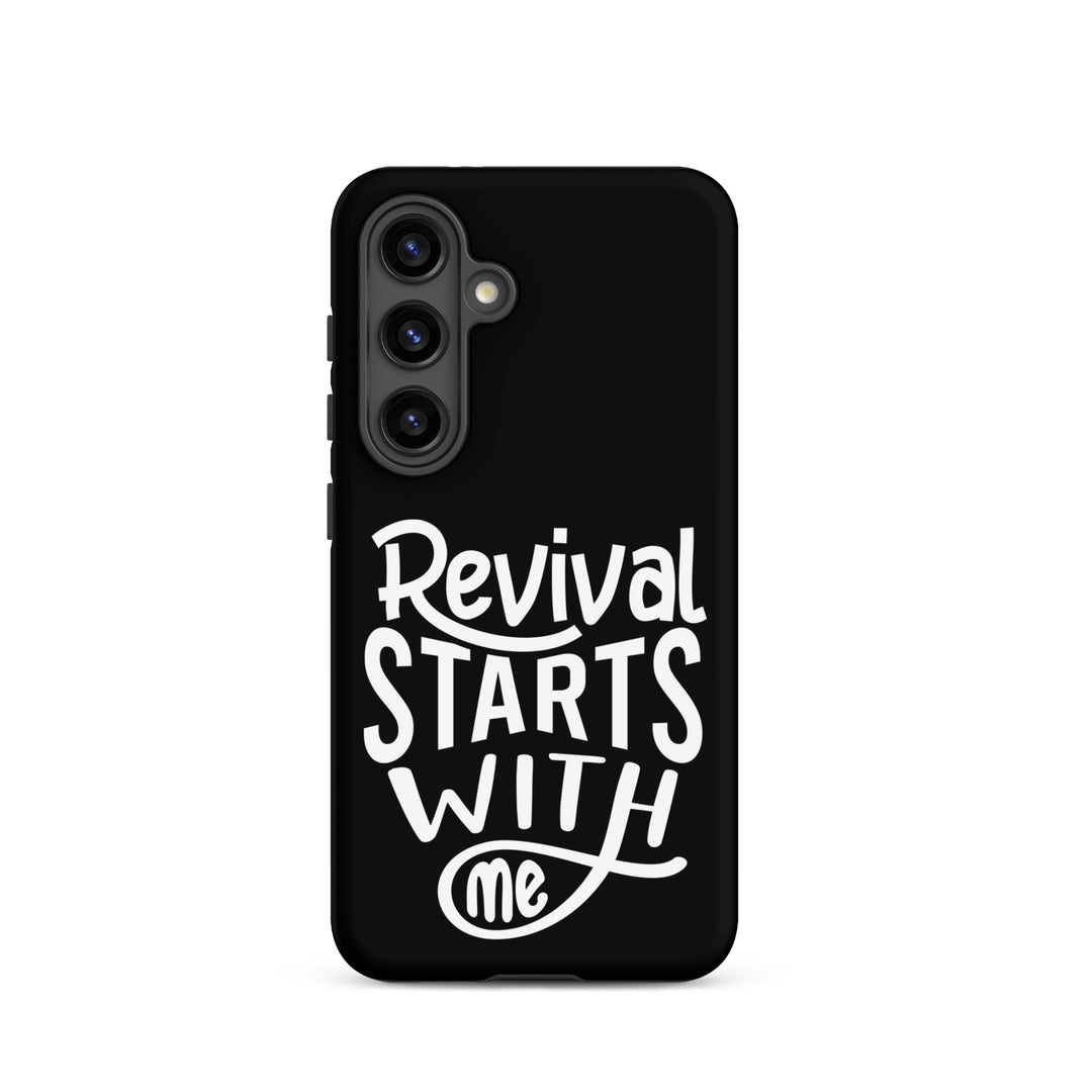 Christian Phone Case Revival Starts With Me Black for Samsung® Samsung® Phone Cases Matte Samsung Galaxy S24 