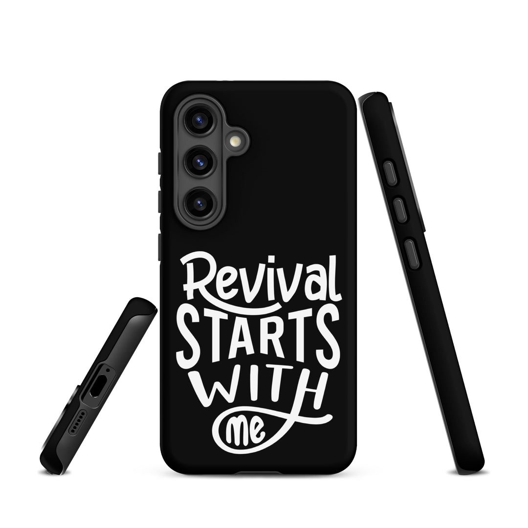 Christian Phone Case Revival Starts With Me Black for Samsung® Samsung® Phone Cases   