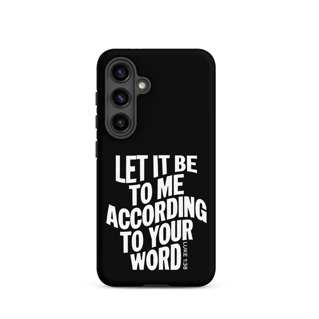 Christian Phone Case According To Your Word Black for Samsung® Samsung® Phone Cases Matte Samsung Galaxy S24 